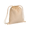 Zainetto in cotone biologico 220 g/m2, con chiusura a strozzo