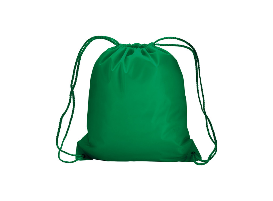 Zainetto in poliestere 210 T con chiusura a strozzo e angoli rinforzati