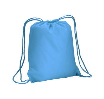 Zainetto in poliestere 210 T con chiusura a strozzo e angoli rinforzati