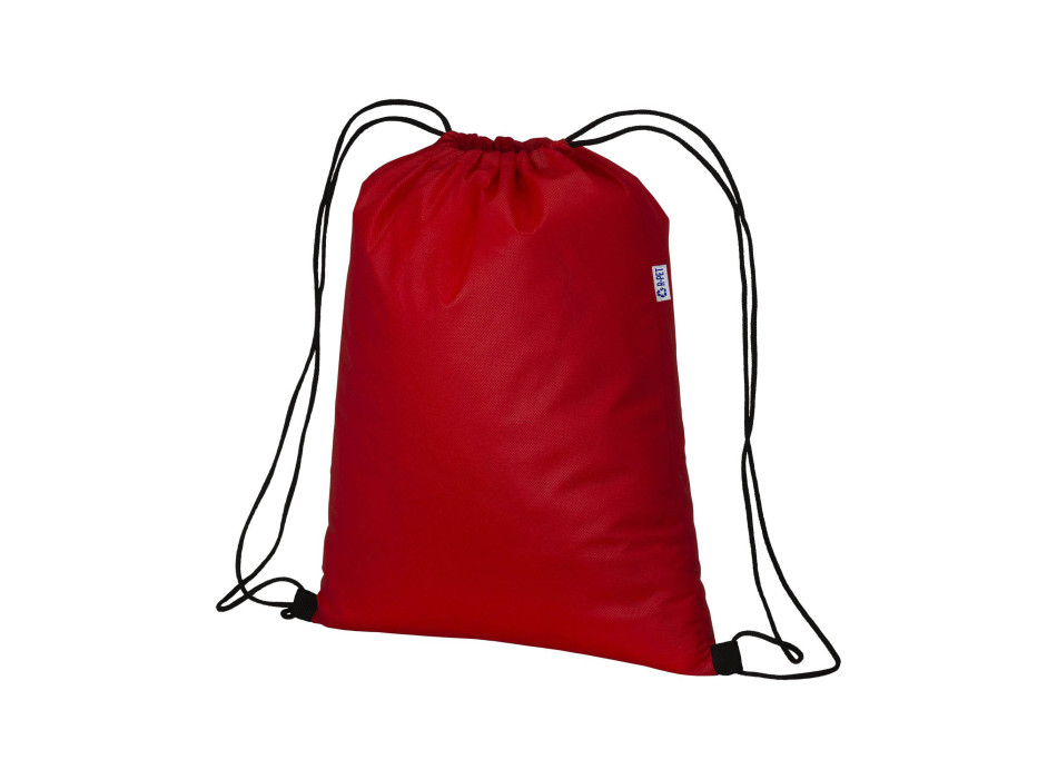 Zainetto  in TNT R-pet  70 g/m2 con chiusura a strozzo