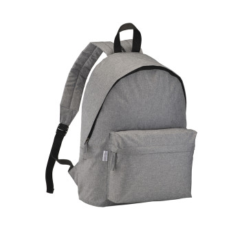 Zaino in PET riciclato  melange, 2 tasche e spallacci regolabili Gheddi