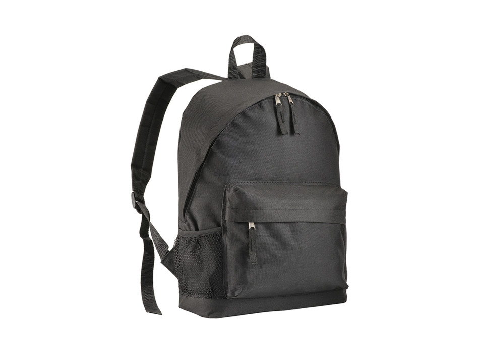 Zaino in poliestere 600D con 3 tasche, di cui una laterale retinata Gheddi