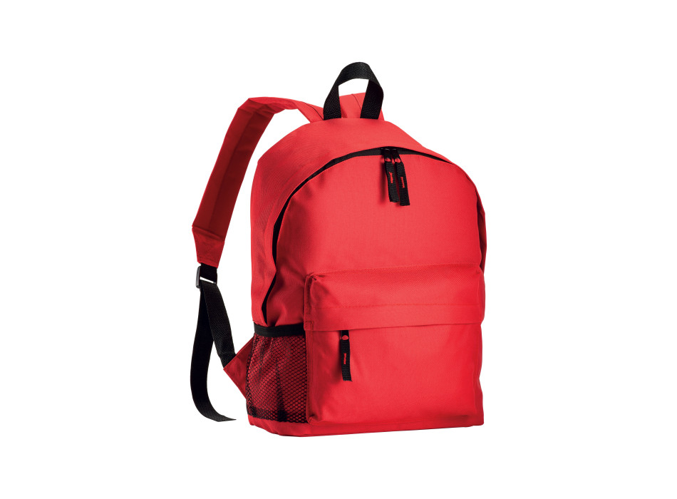 Zaino in poliestere 600D con 3 tasche, di cui una laterale retinata