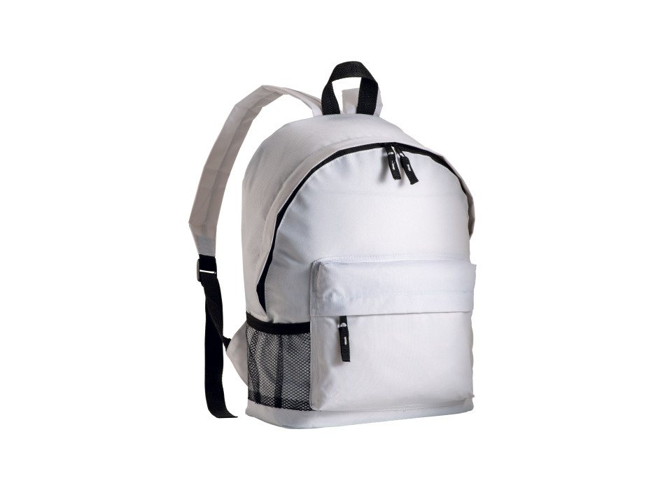 Zaino in poliestere 600D con 3 tasche, di cui una laterale retinata