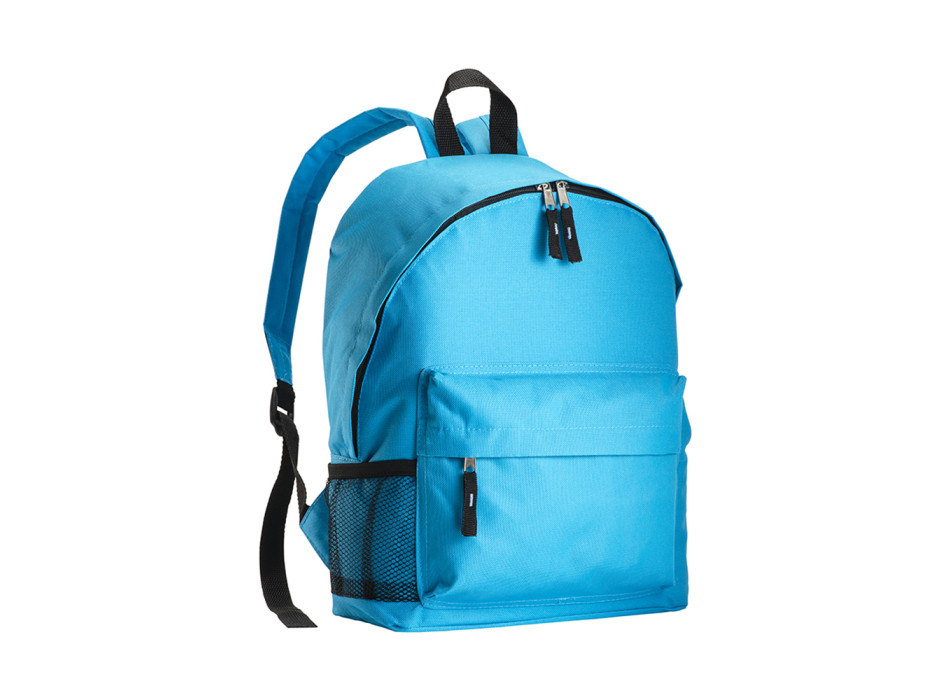 Zaino in poliestere 600D con 3 tasche, di cui una laterale retinata