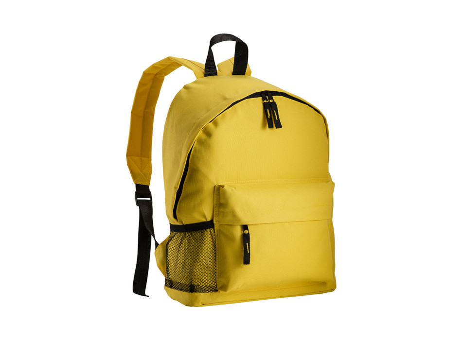 Zaino in poliestere 600D con 3 tasche, di cui una laterale retinata