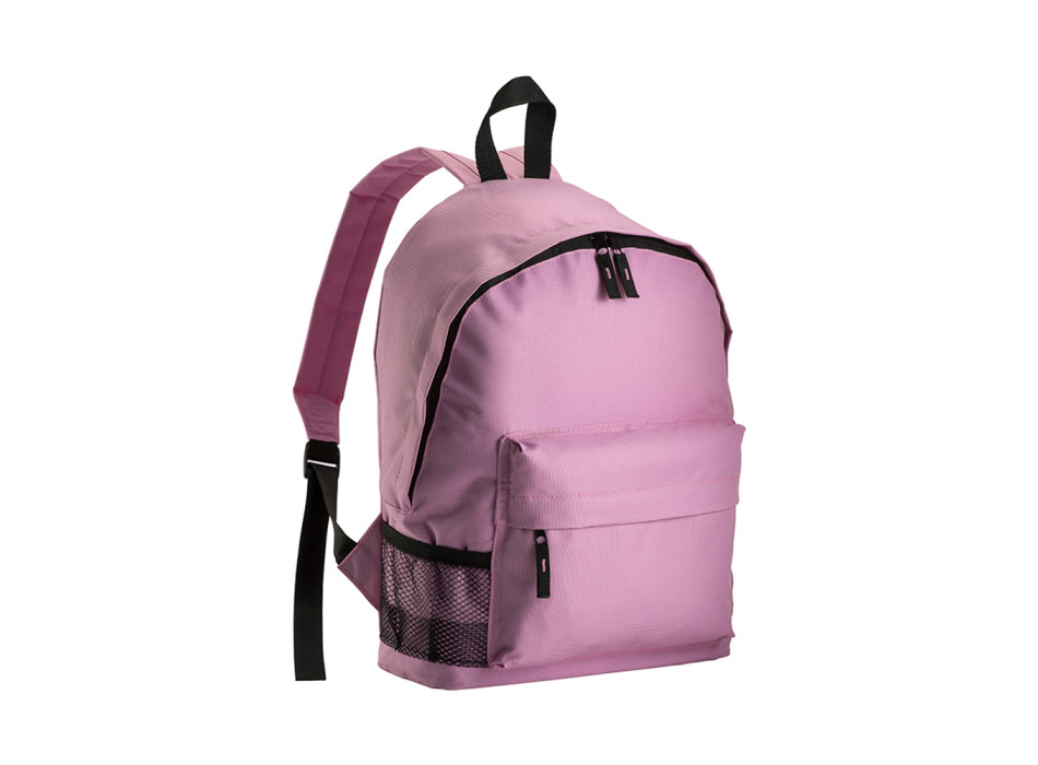 Zaino in poliestere 600D con 3 tasche, di cui una laterale retinata Gheddi