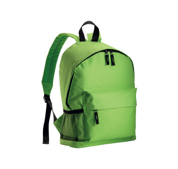 Zaino in poliestere 600D con 3 tasche, di cui una laterale retinata