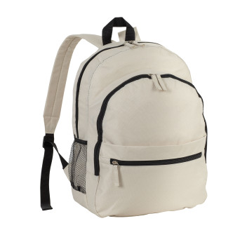 Zaino in poliestere 600D con 6 tasche di cui due laterali retinate