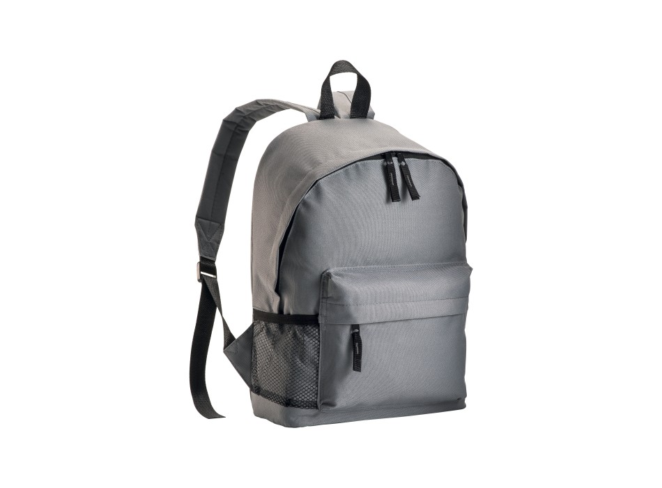 Zaino in poliestere 600d con 3 tasche, di cui una laterale retinata