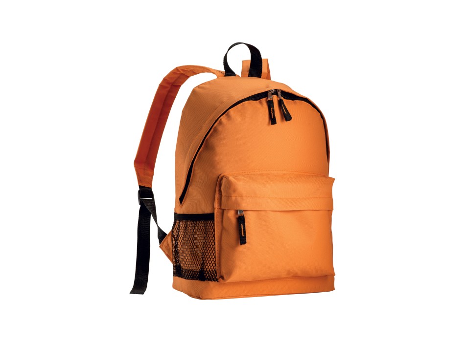 Zaino in poliestere 600d con 3 tasche, di cui una laterale retinata