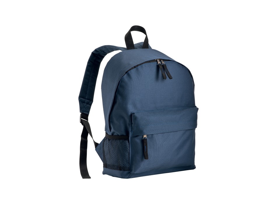 Zaino in poliestere 600d con 3 tasche, di cui una laterale retinata
