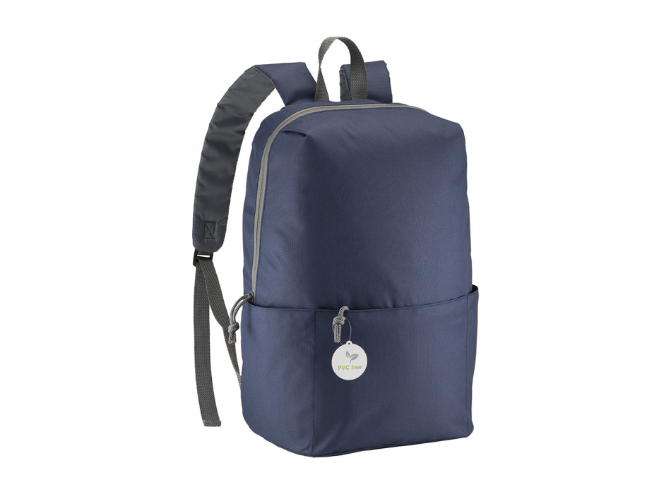 Zaino in poliestere senza PVC con quattro tasche, spallacci regolabili Gheddi