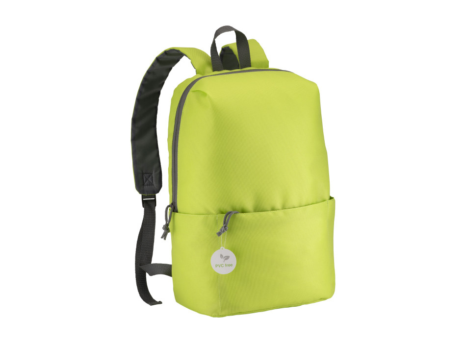 Zaino in poliestere senza PVC con quattro tasche, spallacci regolabili