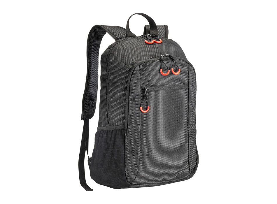 Zaino porta computer in dobby nylon con tre tasche Gheddi