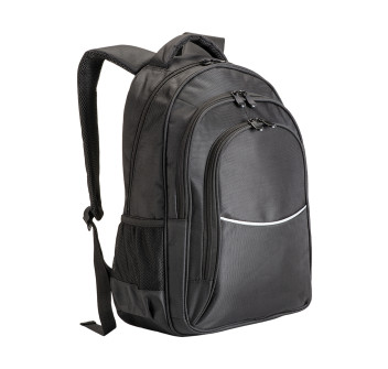 Zaino porta computer poliestere 1680D con tre tasche. Tasca principale porta pc Gheddi