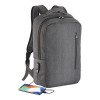 Zaino porta computer poliestere two tone con tre tasche con porta USB esterna Gheddi