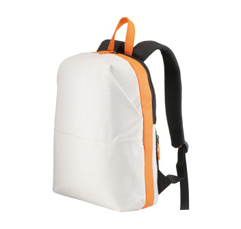 Zaino porta PC in Canvas con inserti in ecopelle ad alta visibilita Gheddi