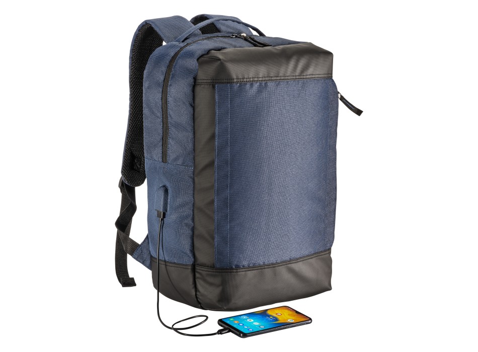 Zaino porta pc in poliestere riciclato con tintura ecologica