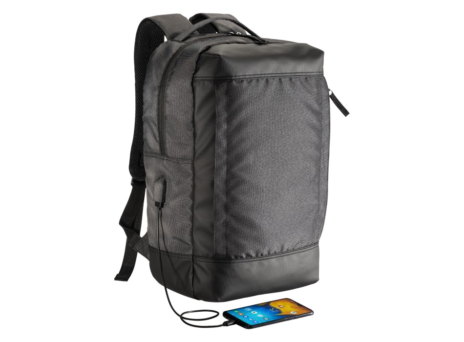 Zaino porta pc in poliestere riciclato con tintura ecologica