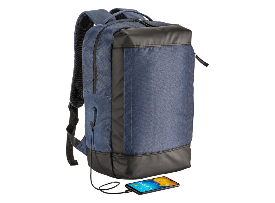 Zaino porta pc in poliestere riciclato con tintura ecologica Gheddi