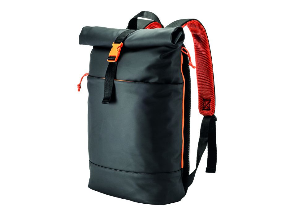 Zaino porta pc in soft pu water resistant, compartimento notebook