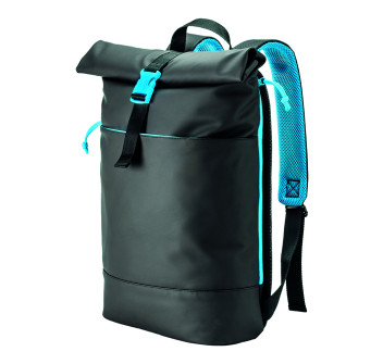 Zaino porta pc in soft pu water resistant, compartimento notebook Gheddi