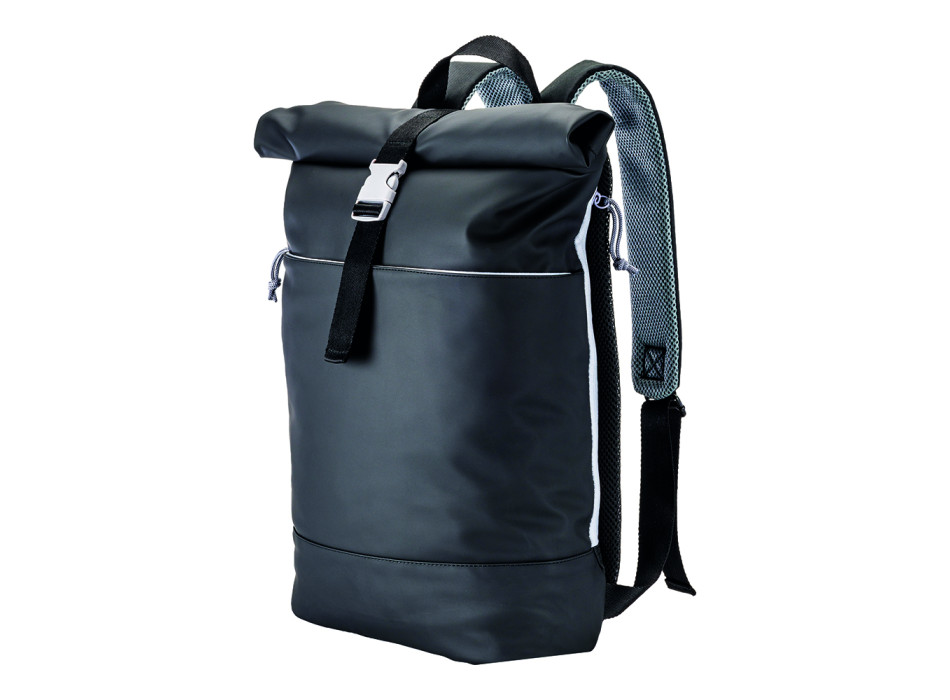 Zaino porta pc in soft pu water resistant, compartimento notebook Gheddi