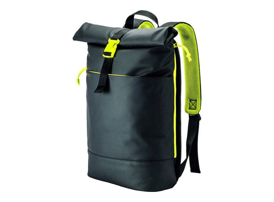 Zaino porta pc in soft pu water resistant, compartimento notebook Gheddi