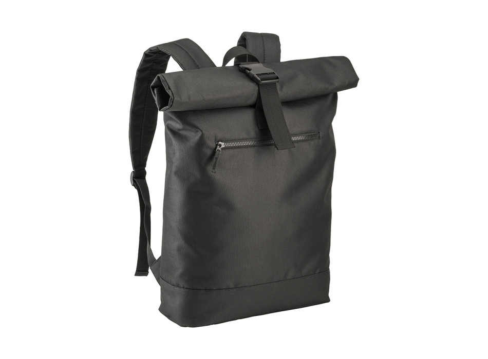 Zaino Roll porta PC (17") in poliestere riciclato R-PET con tasca esterna con cerniera Gheddi