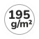 195 g/m2