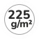 225 g/m2