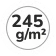 245 g/m2