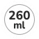 260 ml