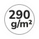 290 g/m2