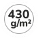 430 g/m2