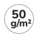 50 g/m2