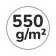 550 g/m2