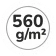 560 g/m2