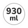 930 ml