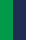 Verde Irlanda / Blu Navy / Bianco